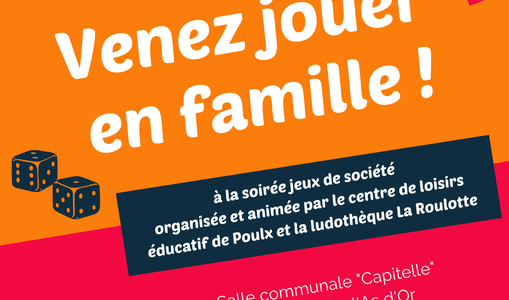 Soirée Jeux Familles à Poulx (29/04/2022)