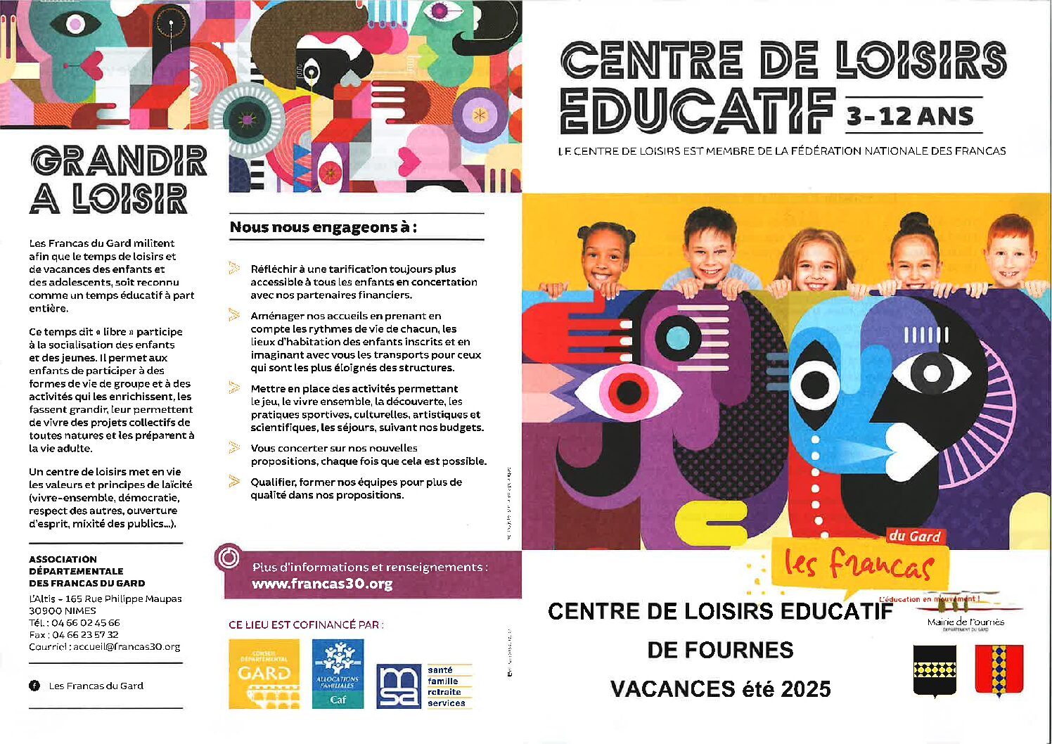 Vacances d’été 2025 au Centre de Loisirs Éducatif de Fournès