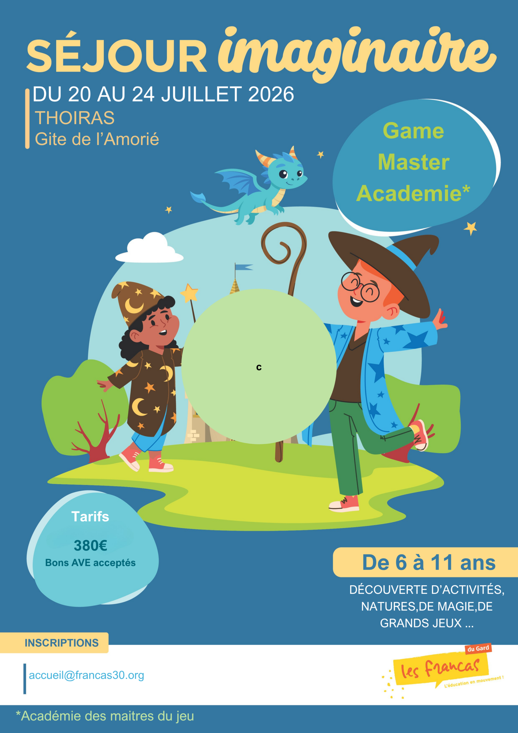 Séjours été 2026 – Des propostions pour tous les âges